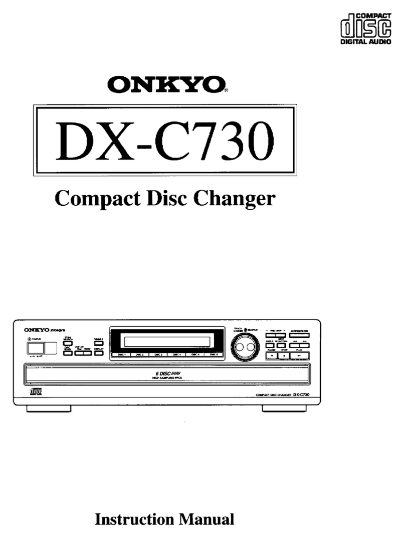 Onkyo DX-C730 User manual Onkyo DX-C730 User manual