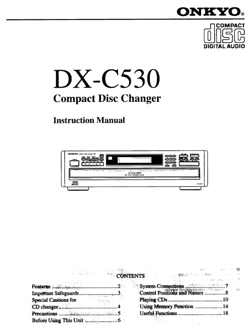 Onkyo DX-C530 User manual Onkyo DX-C530 User manual