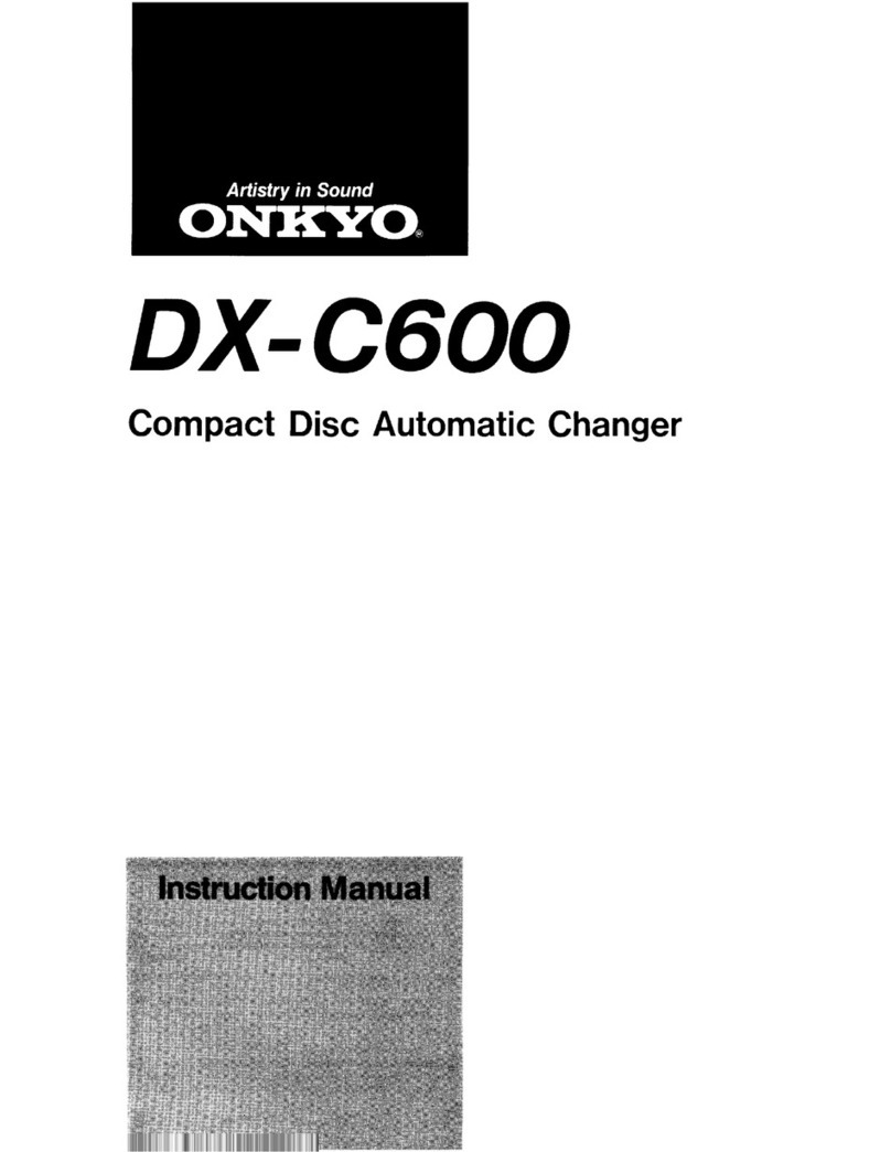 Onkyo DX-C600 User manual Onkyo DX-C600 User manual