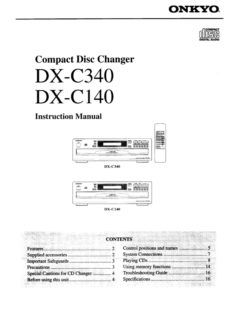 Onkyo DX-C140 User manual