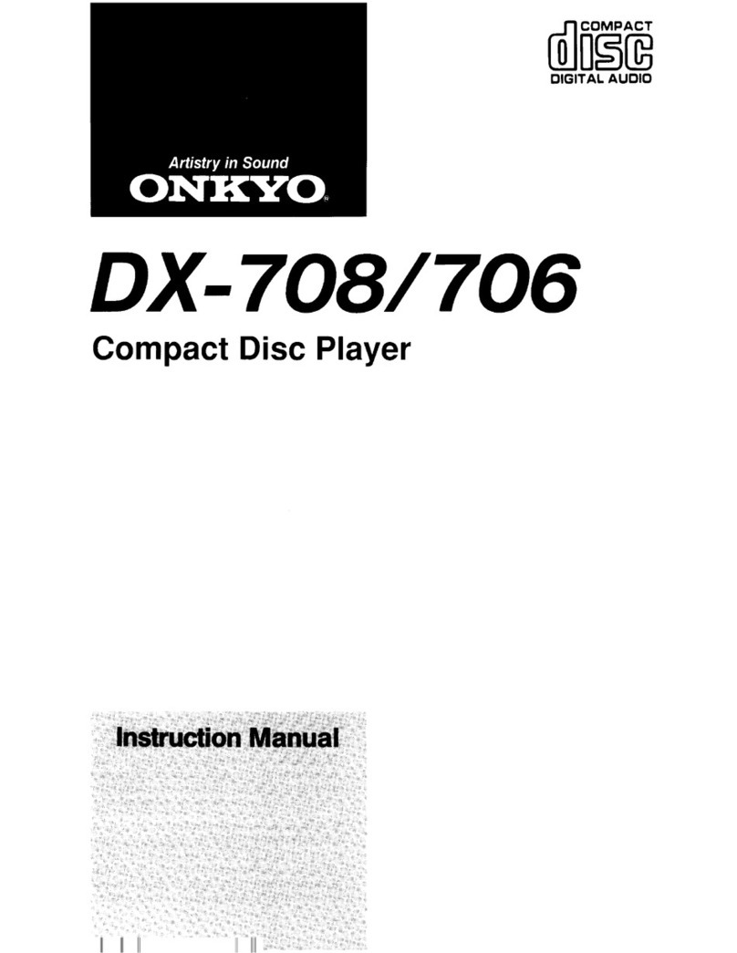 Onkyo DX-706 User manual