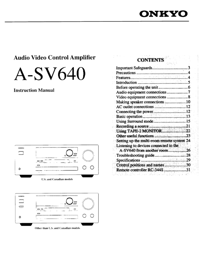Onkyo AS-V640 User manual