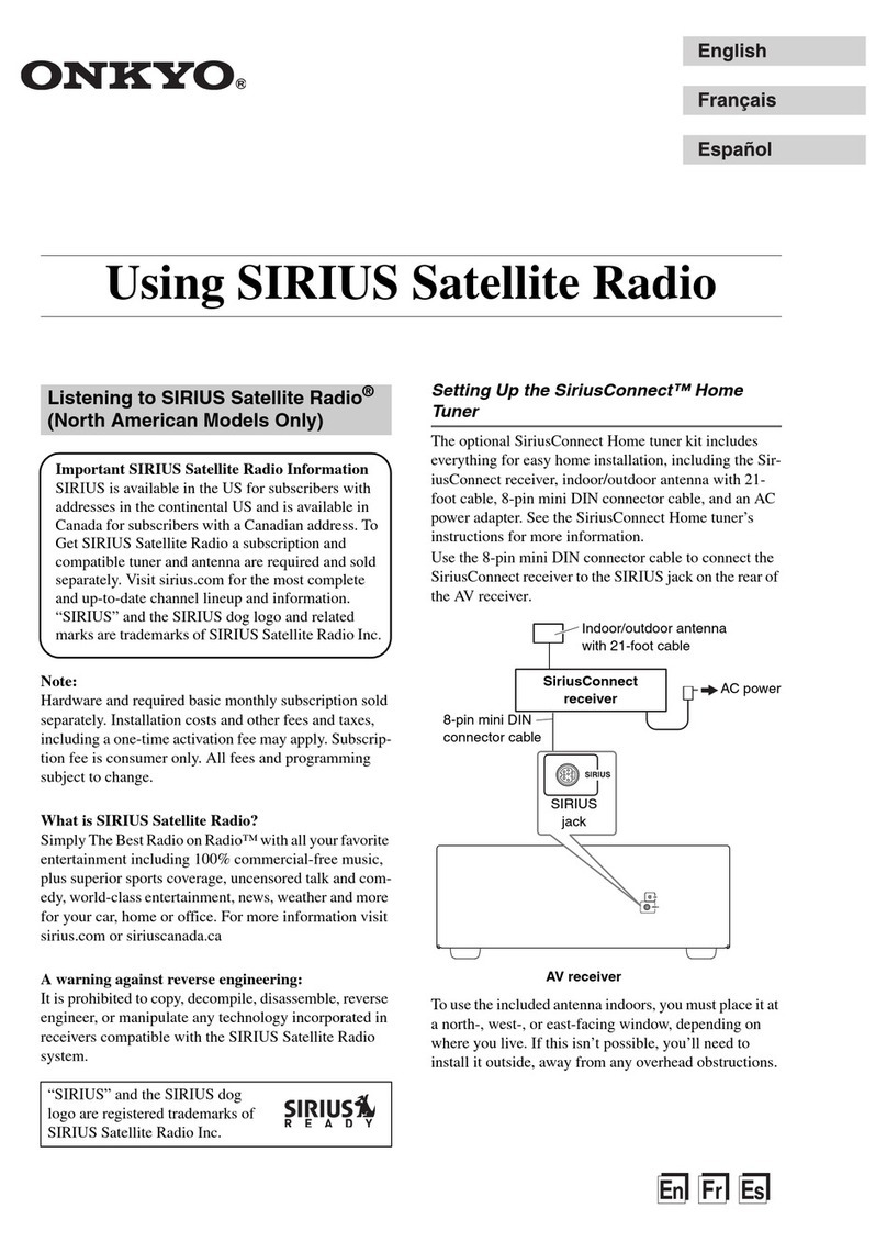 Onkyo TX-SR706 - AV Receiver supplementary guide