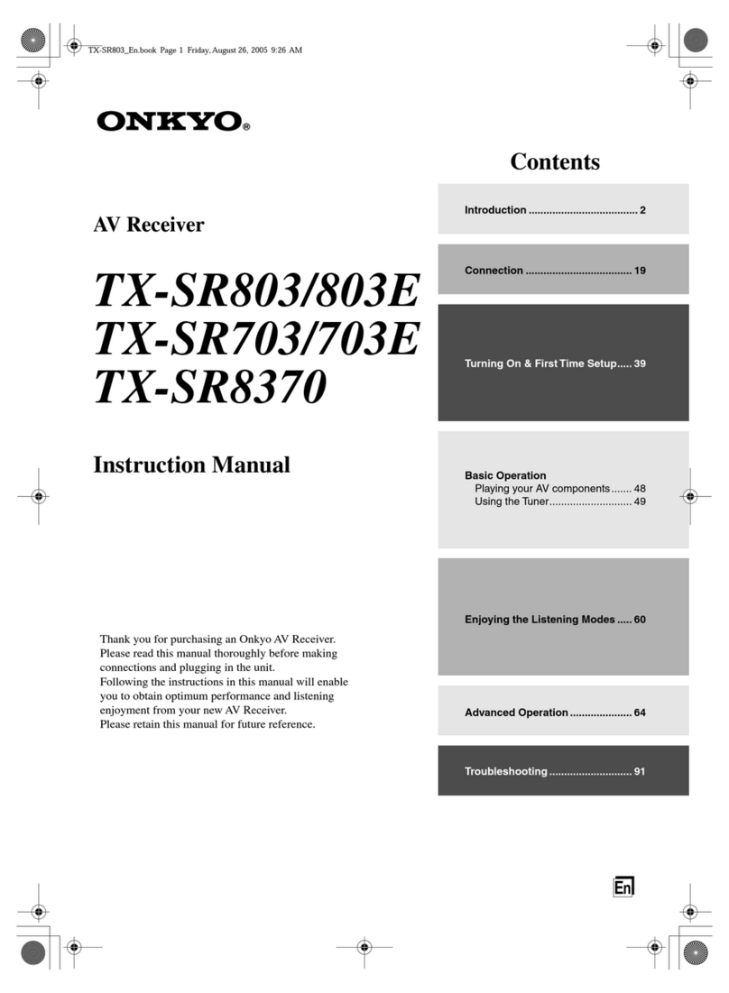 Onkyo TX-SR703 instruction manual