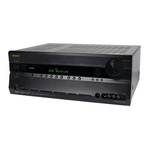 Onkyo TX-SR605 - 7.1 Channel Home Theater Receiver User manual