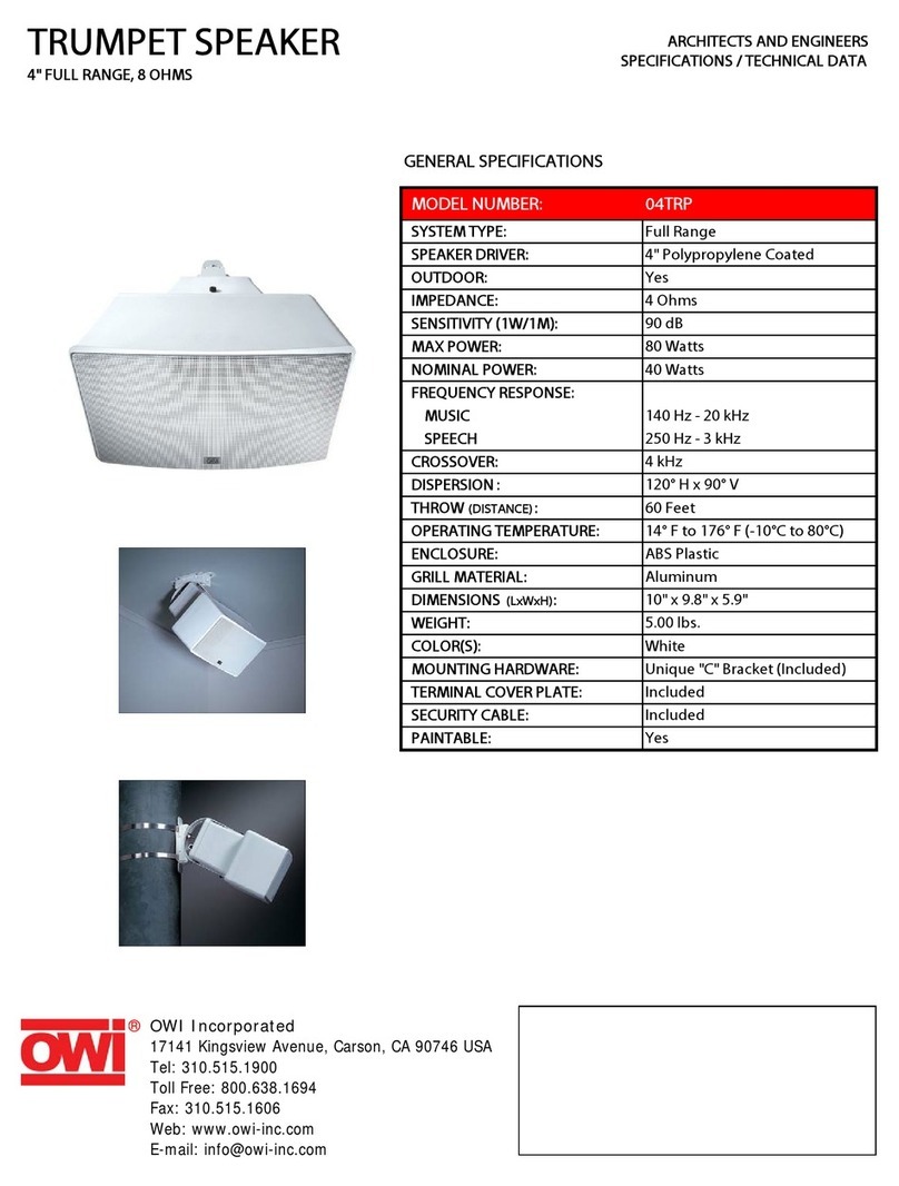 OWI TRP04 User manual