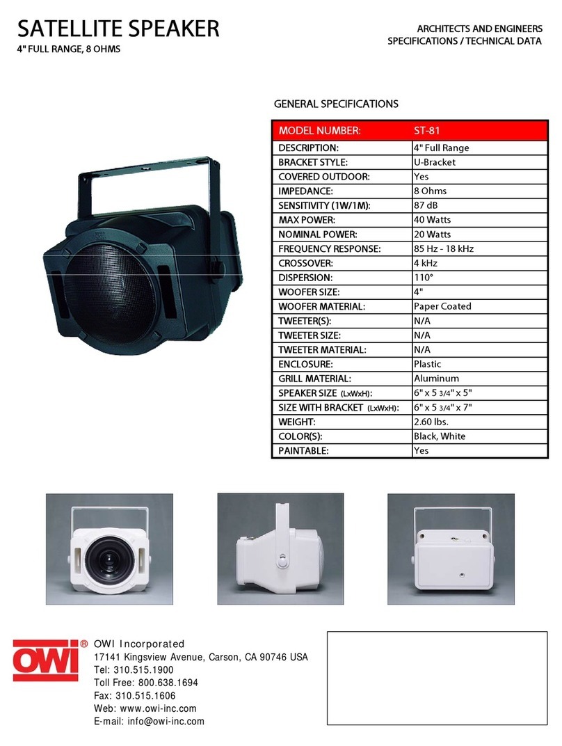 OWI ST-81 Specifications