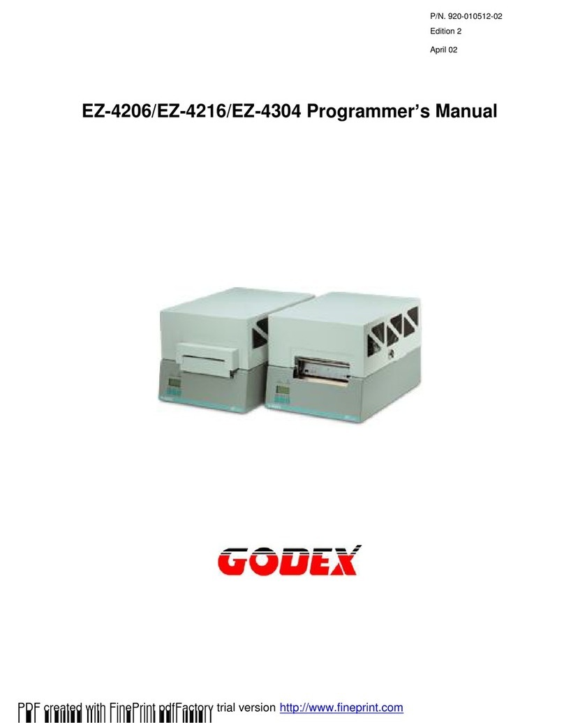 Godex EZ-4206 Operating and maintenance manual
