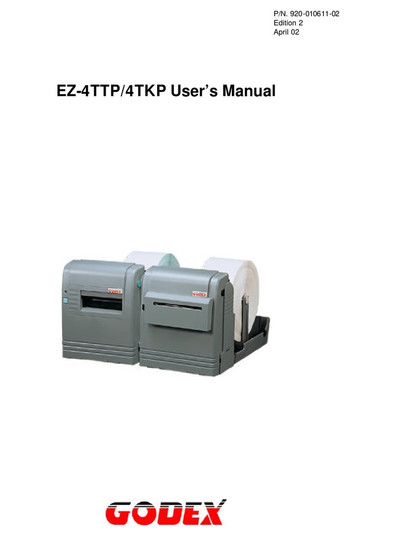 Godex EZ-4TKP User manual