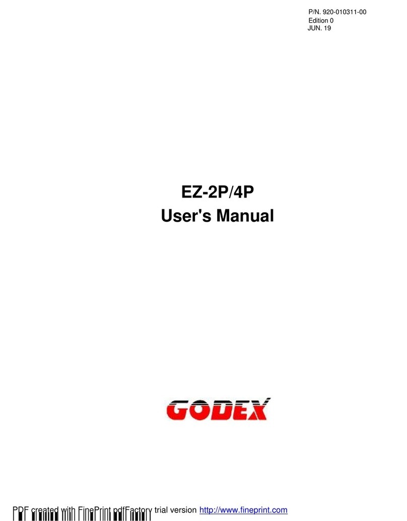 Godex EZ-2P User manual