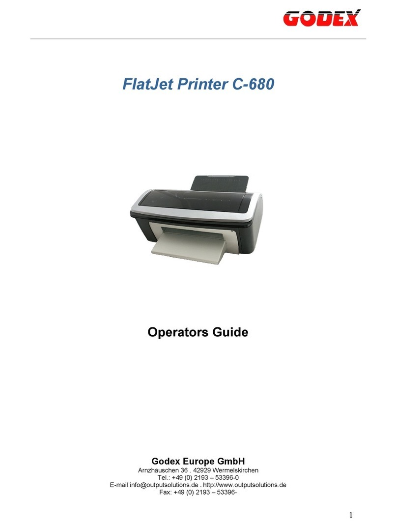 Godex C-680 FlatJet Manual