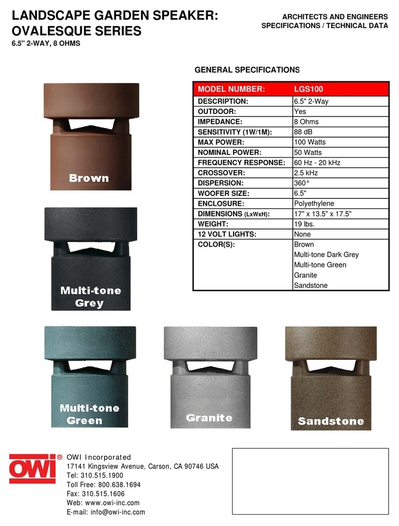 OWI LGS100 User manual