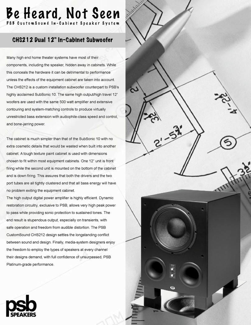 PSB CHS212 Specifications