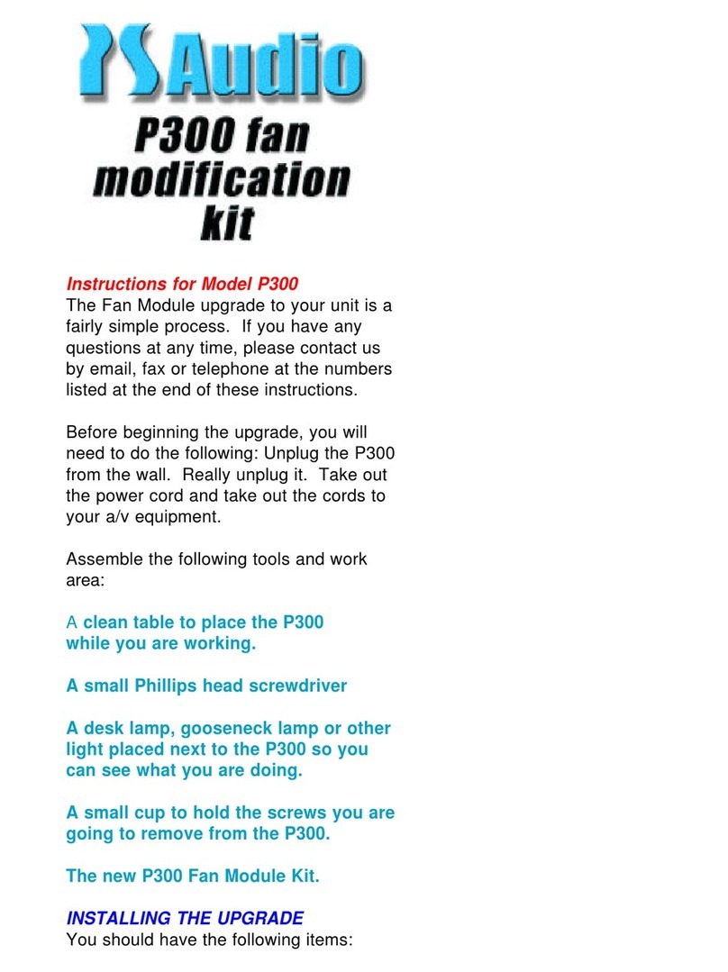 PS Audio Power Plant P300 instructions