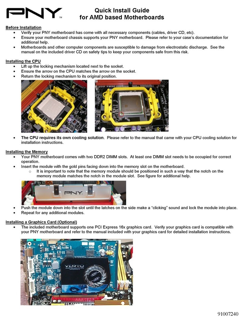 PNY 8200 Quick install guide