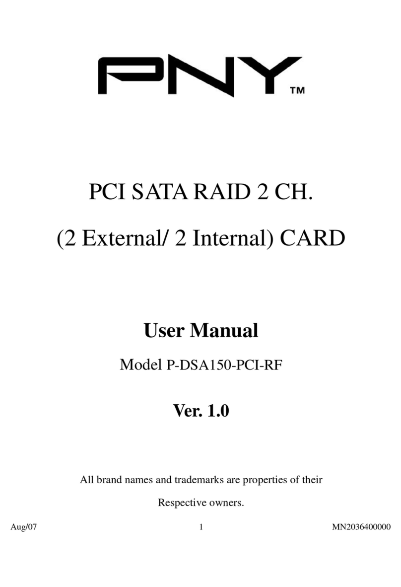 PNY P-DSA150-PCI-RF user manual