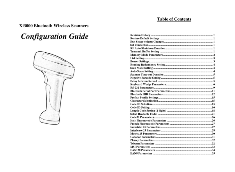 POS-X Xi3000BT Configuration guide