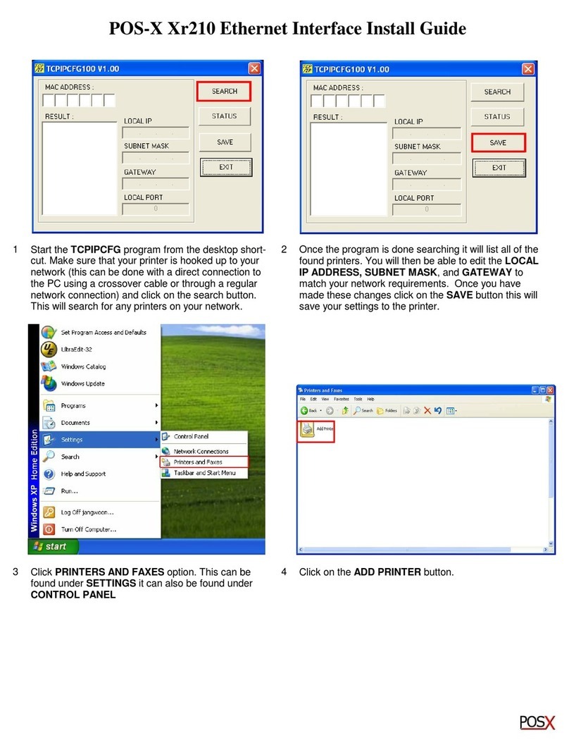 POS-X XR210 install guide