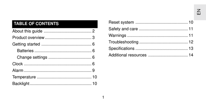 Oregon Scientific Imola FST-301 user guide
