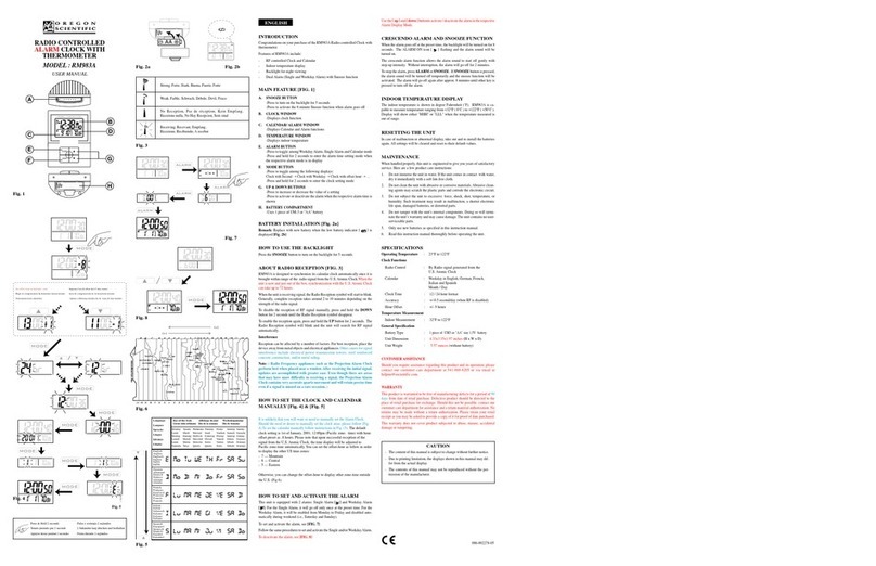 Oregon Scientific RM983A User manual