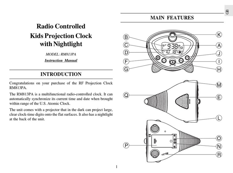 Oregon Scientific RM813 instruction manual