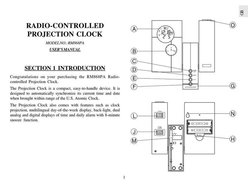 Oregon Scientific RM868PA User manual
