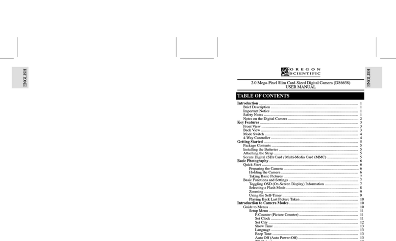 Oregon Scientific DS6638 User manual