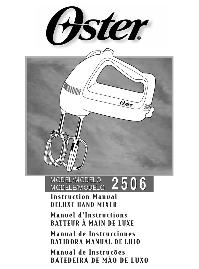 Oster 2506 User manual