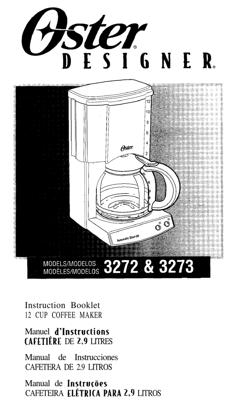Oster Designer 3272 User manual