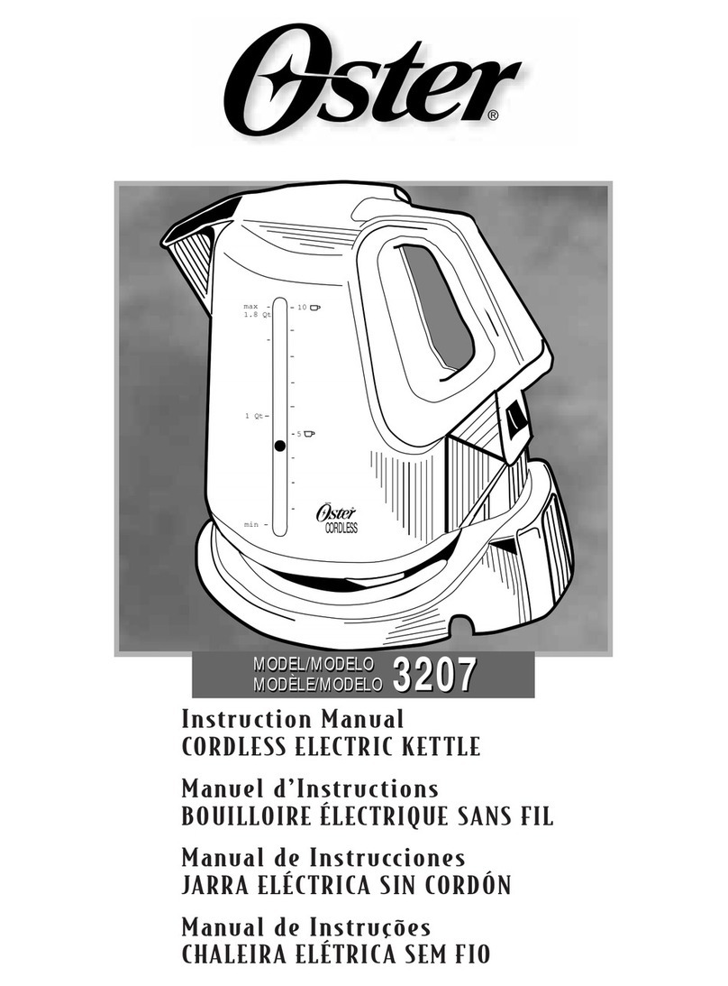 Oster 3207 instruction manual