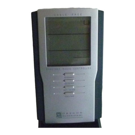 Oregon Scientific RMR166 user manual