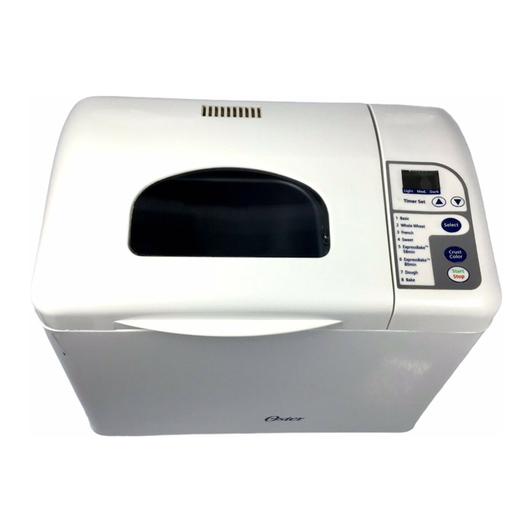 Oster 5834 User manual & bread recipes