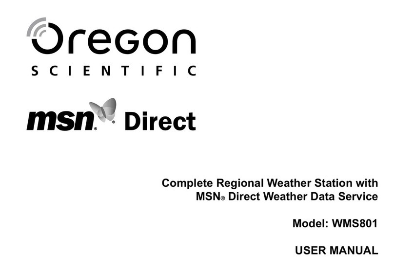 Oregon Scientific WMS801 user manual