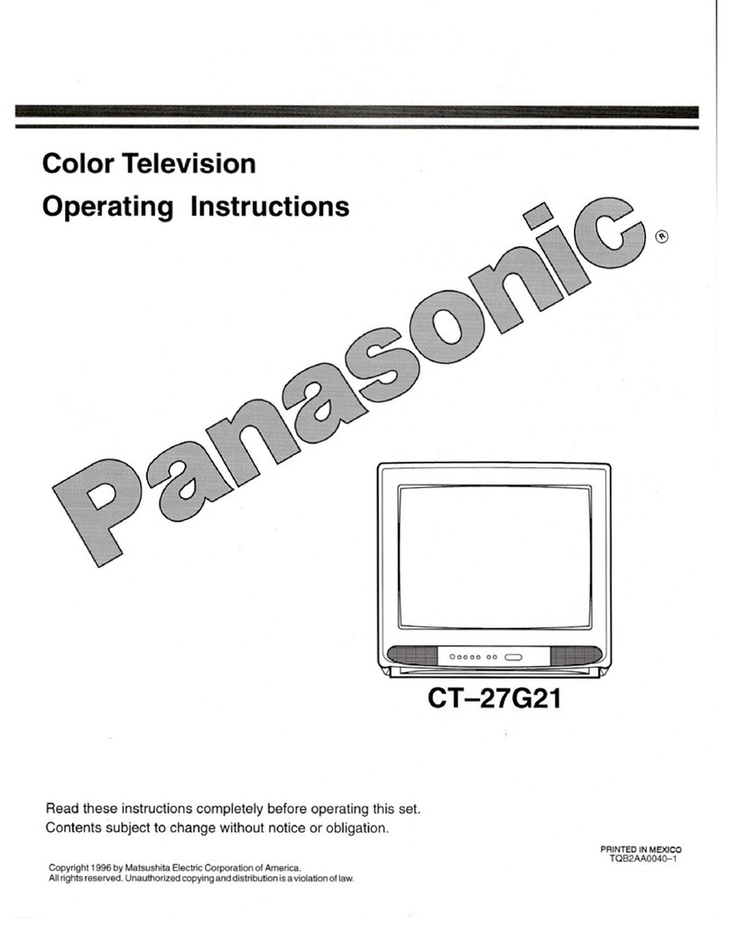 Panasonic CT-27G21 operating instructions