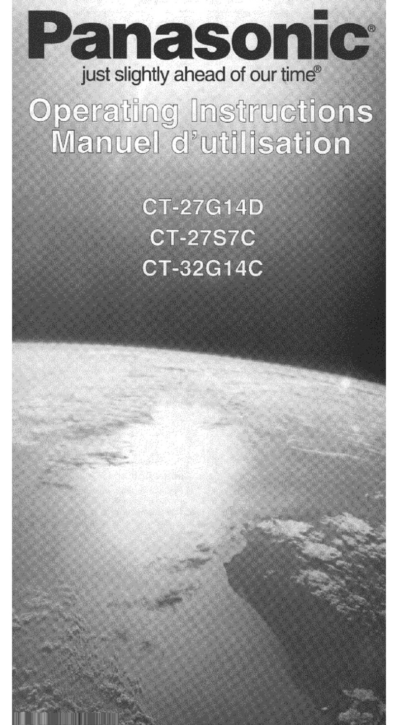 Panasonic CT-27G14D operating instructions