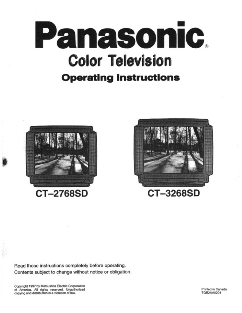 Panasonic CT-2768SD operating instructions