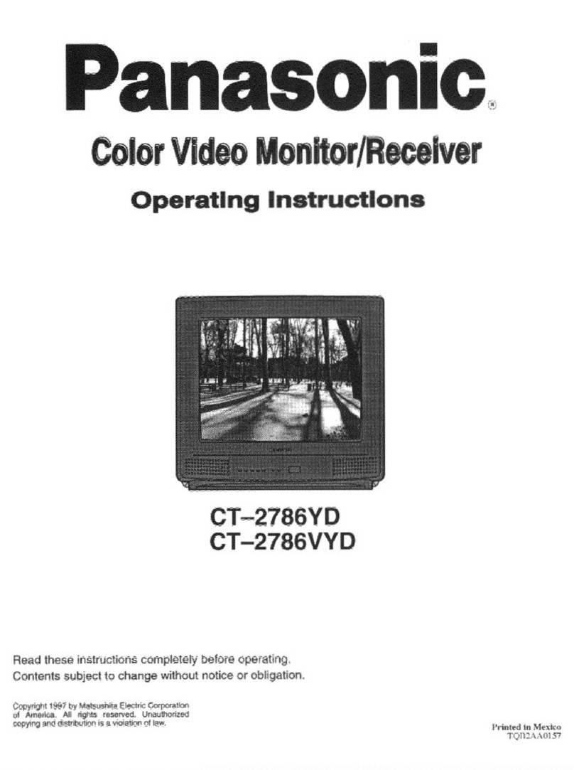 Panasonic CT-2786YD operating instructions