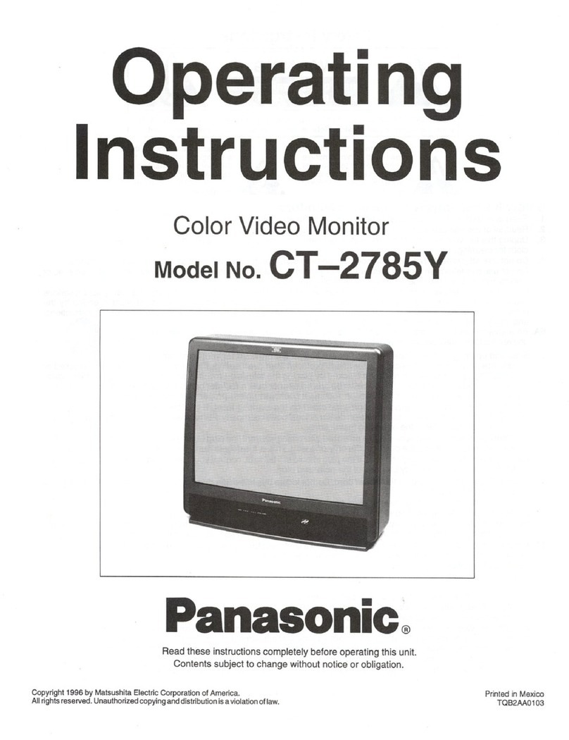 Panasonic CT-2785Y User manual Panasonic CT-2785Y User manual