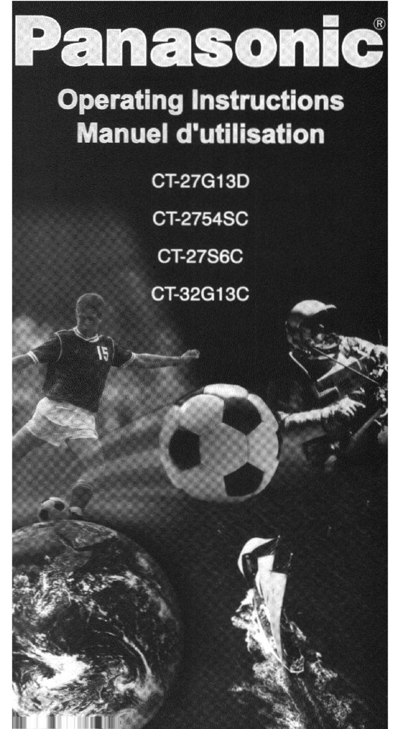 Panasonic CT-2754SC operating instructions