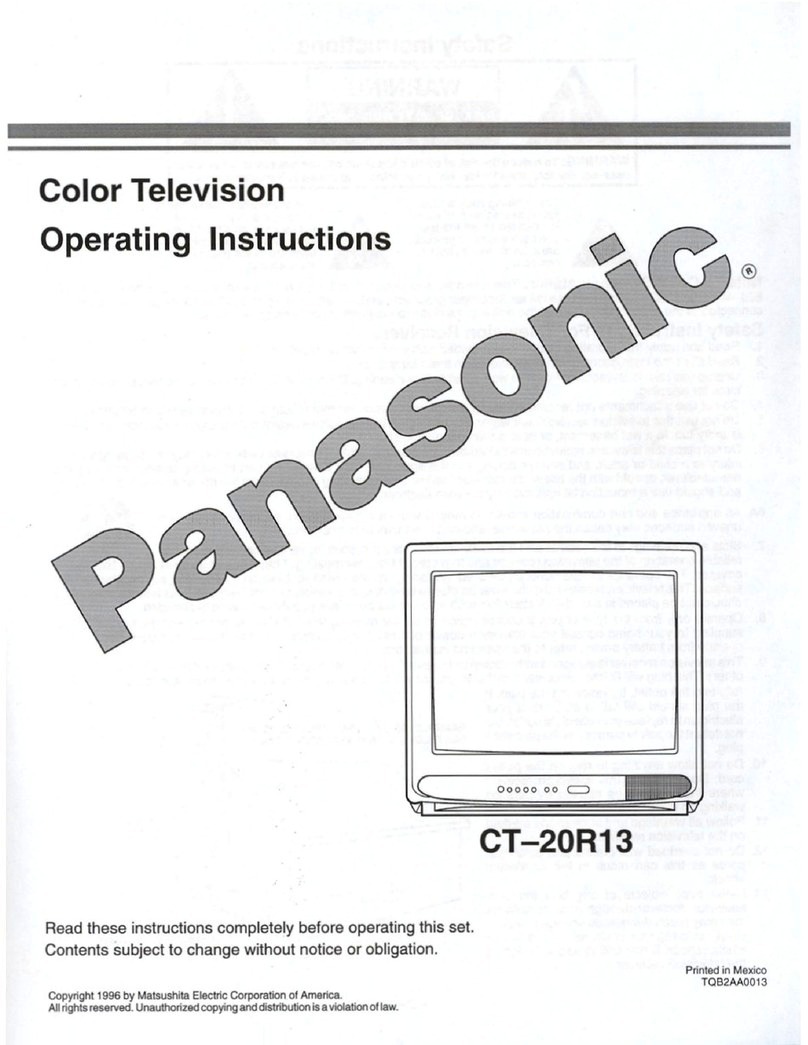 Panasonic CT-20R13 operating instructions