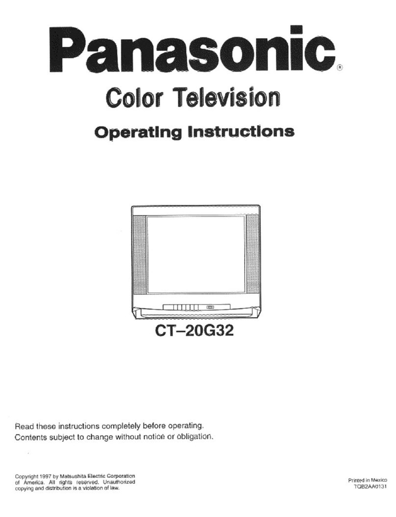 Panasonic CT-20G32 User manual Panasonic CT-20G32 User manual