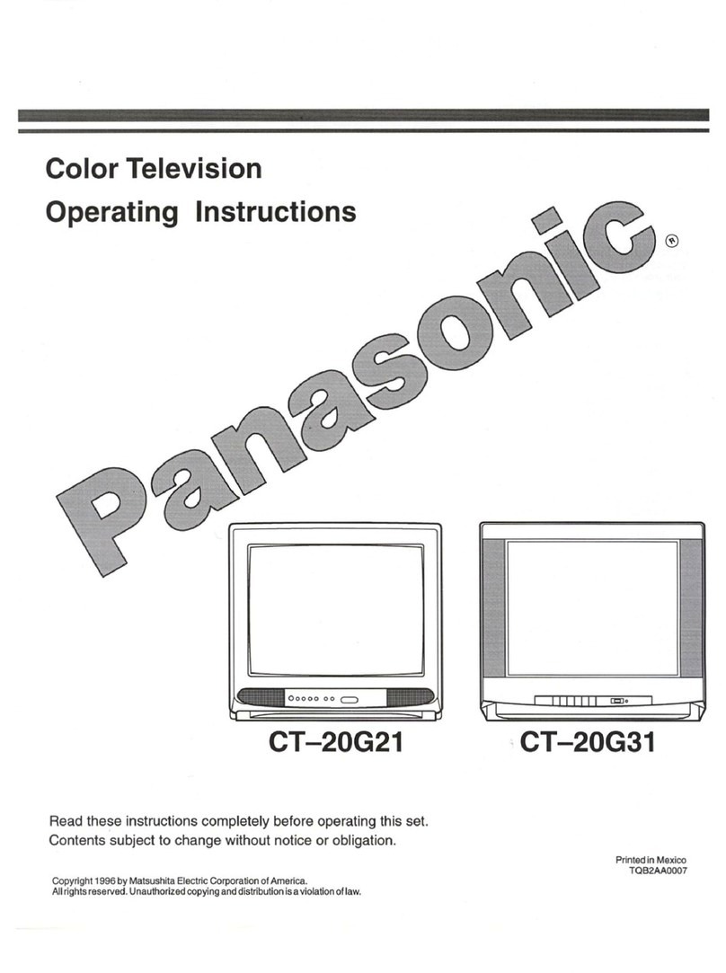 Panasonic CT-20G21 operating instructions