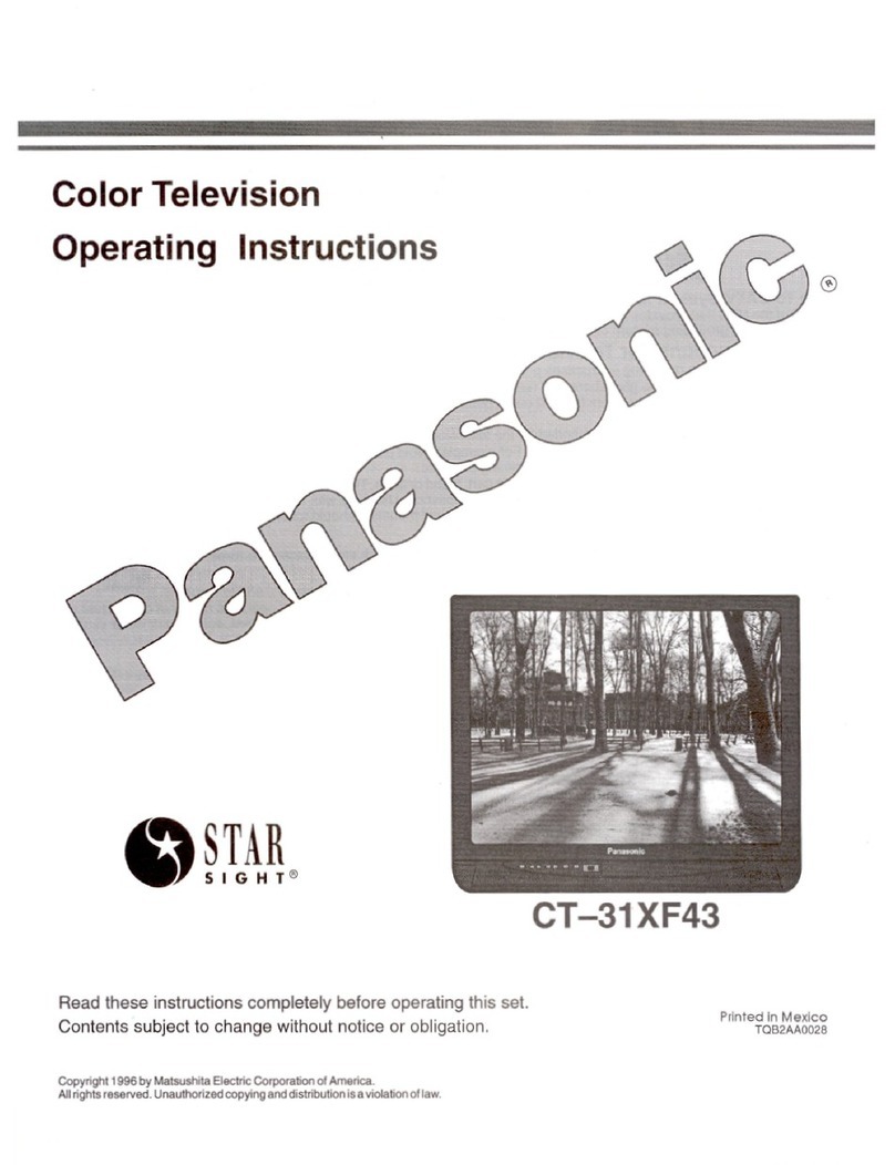 Panasonic CT-31XF43U operating instructions