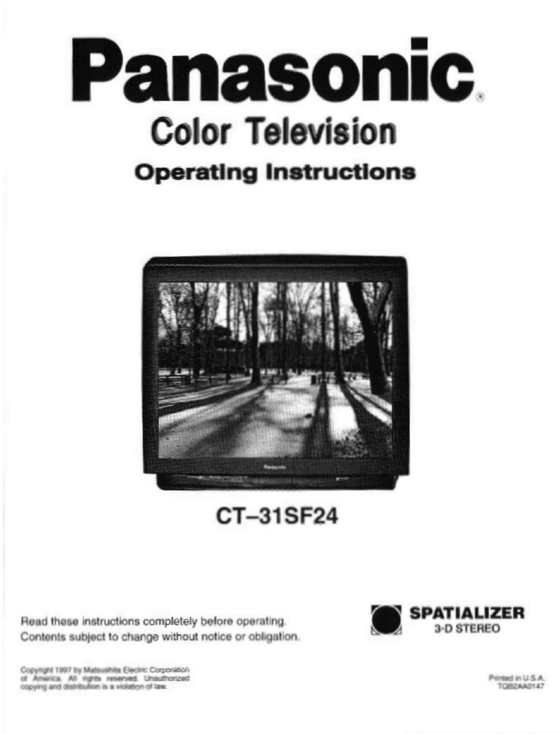 Panasonic CT-31SF24 User manual Panasonic CT-31SF24 User manual
