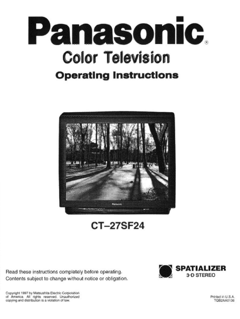Panasonic CT-27SF24 operating instructions