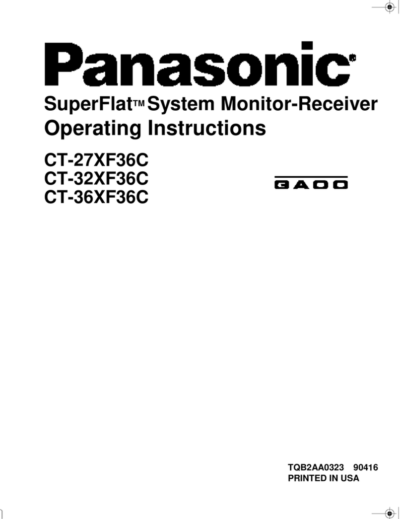Panasonic CT-27XF36C User manual Panasonic CT-27XF36C User manual