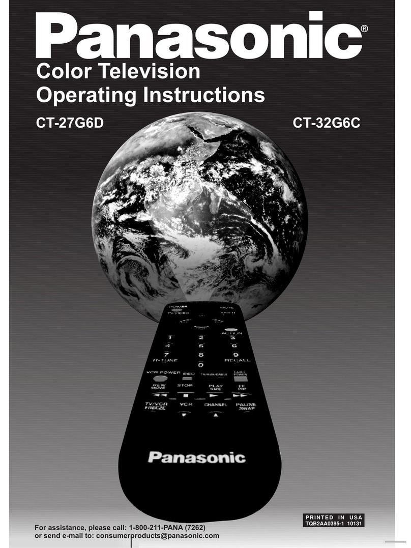 Panasonic CT-27G6D operating instructions