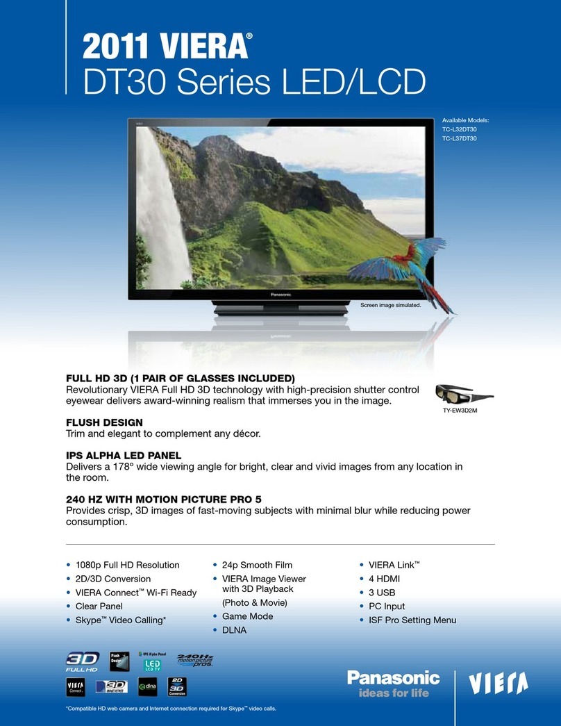 Panasonic TC-L32DT30 User manual Panasonic TC-L32DT30 User manual