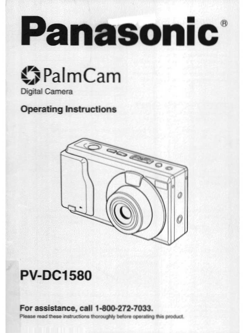 Panasonic PalmCam PV-DC1580 operating instructions