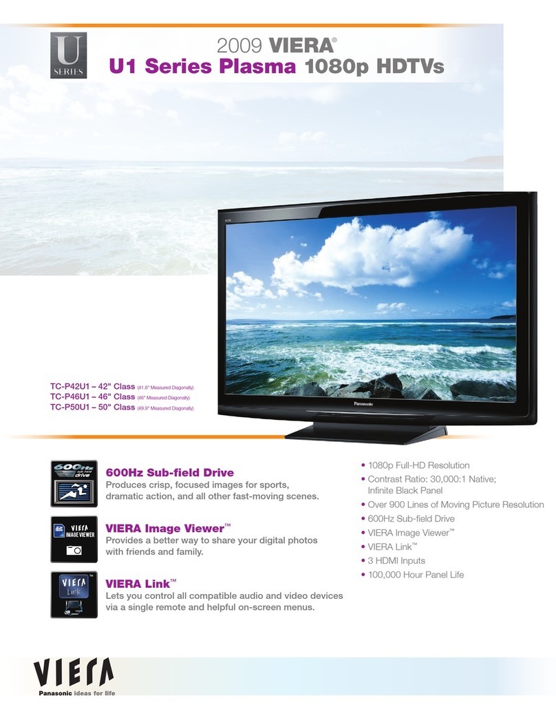 Panasonic TC-P42U1 - 42" Plasma TV User manual